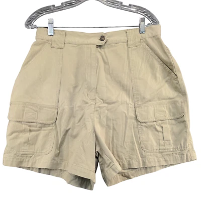 Bermuda cargo feminina Marsh Landing bronzeada tamanho 16 bolsos algodão - Imagem 1 de 4