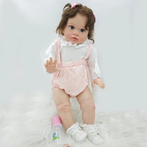 Bambola finita 66 cm già dipinta rinata bambina pippa enorme taglia bambino regali - Foto 1 di 7