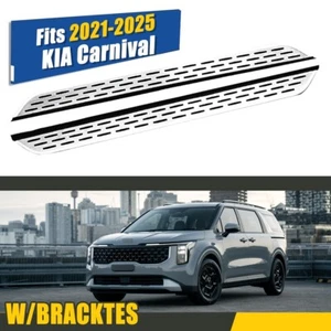 Fits KIA Carnival 2022-2024 2025 Running Boards Side Steps Pedals Nerf Bar ALU - Picture 1 of 8