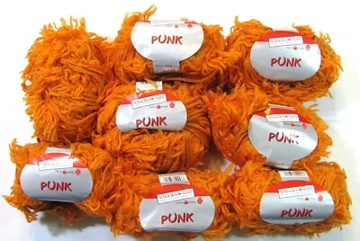 8 Schoeller Stahl Punk Color Orange 0008 Bulky 92% Acrylic, 8% Nylon 35.5 Yards - Image 1 of 4