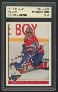 1993-94 Topps Premier PROMO #1 Patrick Roy - Picture 1 of 2