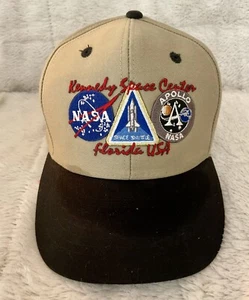 Vintage Nasa Mütze Kappe Kennedy Space Center Apollo Riemen hinten Space Shuttle 1 Größe - Bild 1 von 6