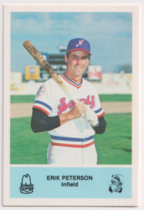 1981 Arby's Nashville Sounds Erik Peterson New York Yankees