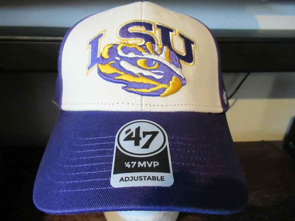 LSU Tigers 47 Brand Adjustable Hat Cap purple Men's with tags Ship
