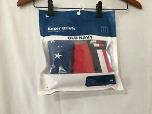New Old Navy Men’s Soft-Washed Boxer briefs 3-Pack 6” Inseam Americana u pick