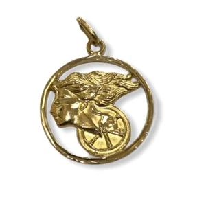 Verbundene Göttin Anhänger 750% Gelbgold - Bild 1 von 3