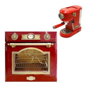 Kaiser Einbaubackofen EH 6355 67L+Kaffeemaschine  KA 2005 RotEm - Bild 1 von 9