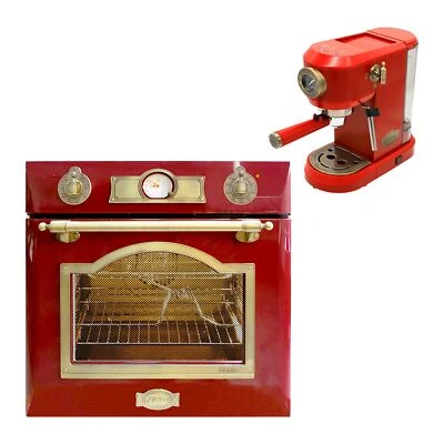 Kaiser Einbaubackofen EH 6355 67L+Kaffeemaschine  KA 2005 RotEm - Bild 1 von 4