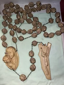 Vintage wall Rosary Resin Approx. 5 Feet - Picture 1 of 7
