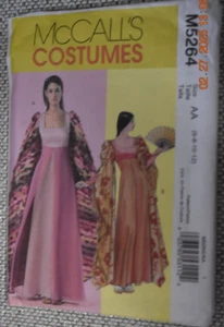 McCall's 5264 Renaissance Costume Dress Padme Queen Amidala Sz 6-8-10-12 Uncut - Picture 1 of 2