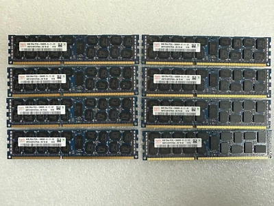 64GB (8x8GB) PC3L-10600R DDR3 HMT31GR7CFR4A-H9 Server Memory Tested - Image 1 of 2
