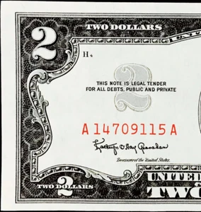 ⭐️1963 $2 RED SEAL⭐️INCREDIBLE GEMBU+⭐️CRISPY AS THE DAY IT WAS MINTED⭐️ - Picture 1 of 3