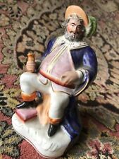 Falstaff-Antique English Staffordshire Potteries Figurine-19th Century-17cm