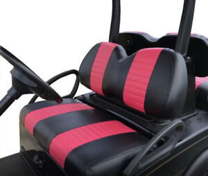 Club Car Precedent Staple On Golf Cart Seat Cover (2 Stripe)