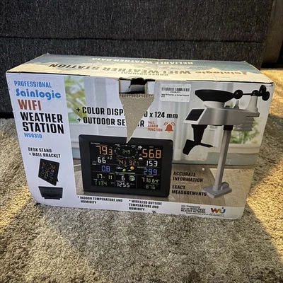 Sainlogic Pro Wi-Fi Weather Station Base Station 10" Big Color Display - WS0310 - Image 1 of 3