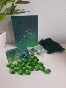 Geschenk Republik Runen Leseset Host Ihre eigenen Runen Lesen Nachtgeist - Bild 1 von 4