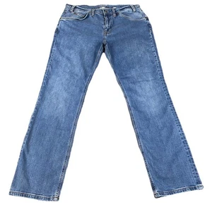 Tecovas Jeans Uomo Standard Blu Medio Lavaggio Dritto Classico Rancher 36x31 - Foto 1 di 8