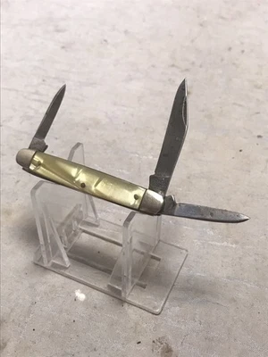 Utica столовые приборы Нью-Йорк США 3 лезвия складной карманный нож изящные ручки - Изображение 1 из 4