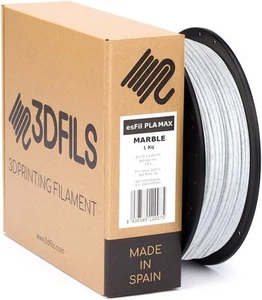3DFILS PLA MAX Filament 1Kg Marmur Towar B - Zdjęcie 1 z 3