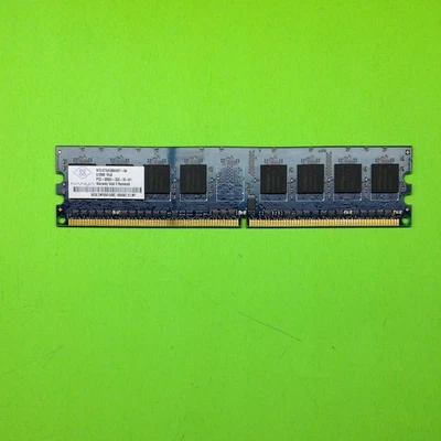 Nanya NT512T64U88AOBY-5A 512MB DDR2-400 (PC2-3200) PC2-3200U Random Access Memo - Image 1 of 2