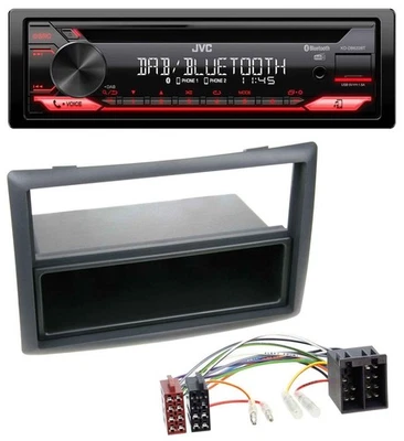 JVC CD DAB USB Bluetooth MP3 Autoradio für Renault Megane Scenic ab 07 schwarz - Bild 1 von 4