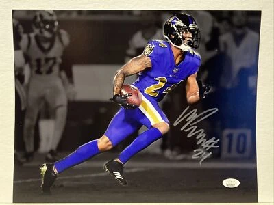 Foto firmada por Marcus Peters Baltimore Ravens 11x14 JSA Foto 1 de 4