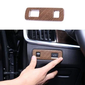 Fit For Volvo V90 2017-2022 Brown Wood Grain Headlight Switch Control Frame Trim - Bild 1 von 7
