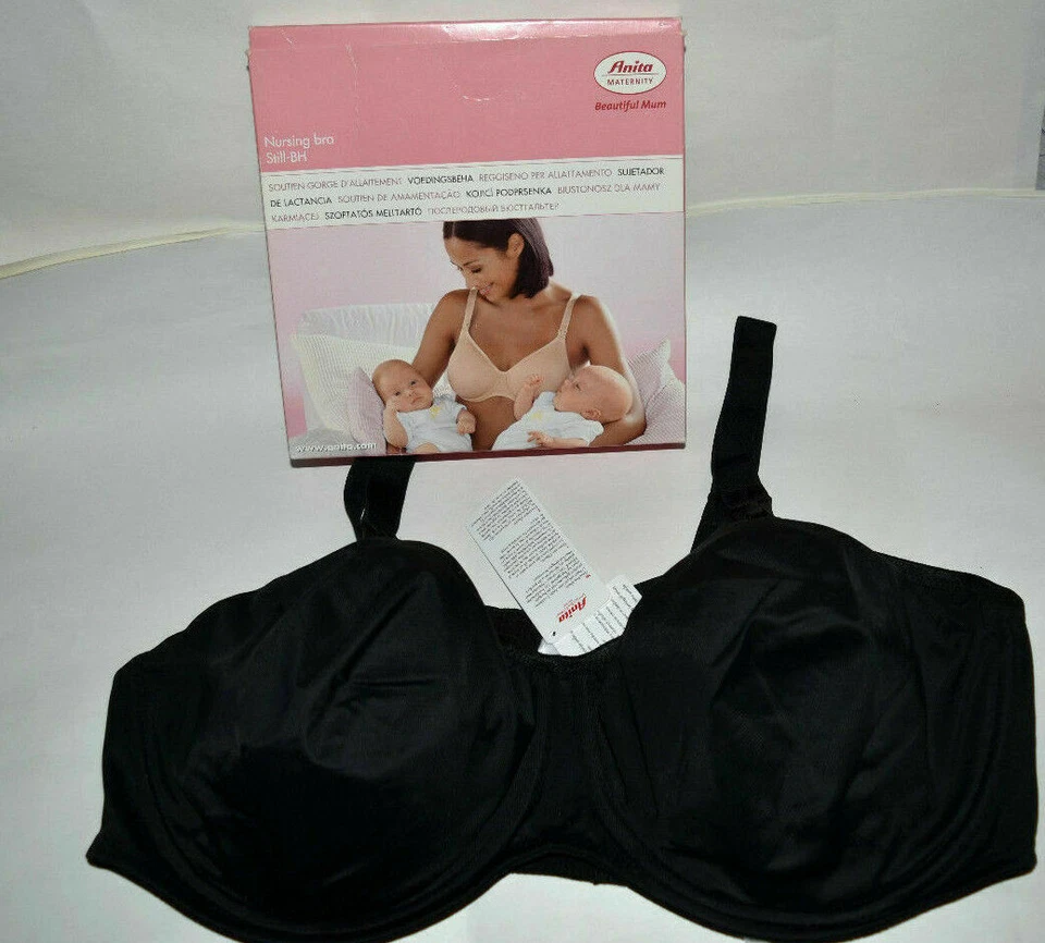 NIB Anita 5068 Underwire nursing bra 38C Black  - Image 1 of 1
