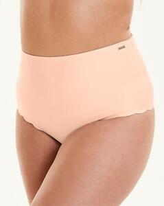 Figleaves Curve Luxe Brief Blush Size 16 High Waist Nipper Firm Tummy Control