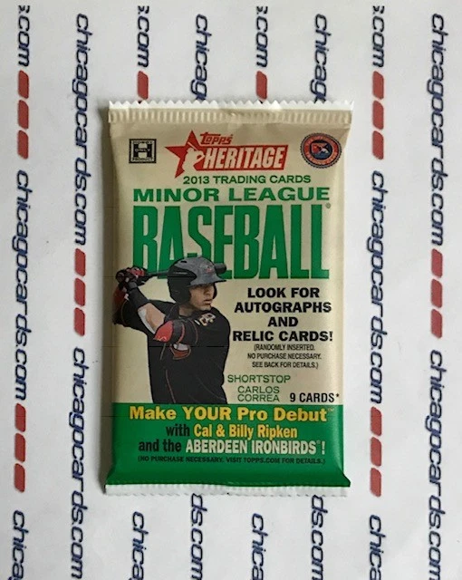 2013 Topps Heritage Minor HOBBY Pack Look4 Buxton Correa Bogaert Ramirez AUTO - Image 1 of 4