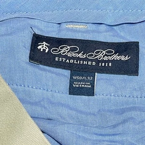Brooks Brothers Pants Chino Dress Beige Mens Size 50x32(31) - Picture 1 of 5