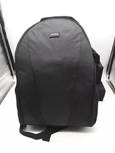Vivitar VIVDC15 Large Black Backpack with Adjustable Compartments 15"X11"X6" VGC - Picture 1 of 24