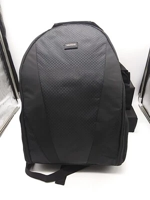 Vivitar VIVDC15 Large Black Backpack with Adjustable Compartments 15"X11"X6" VGC - Image 1 of 4