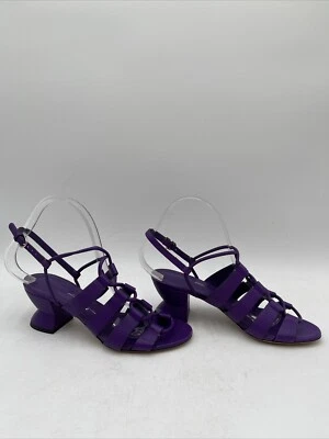Sandalia para mujer Salvatore Ferragamo Sirmio de cuero púrpura talla 7C Foto 1 de 4