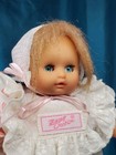 "Zapf Creation" Doll, 8" Vinyl & Cloth,  Brown Hair, Blue Eyes, Orig. Clothes