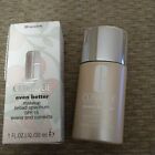 Clinique Even Better Makeup SPF 15 Evens and Corrects ~20 SIENNA~1oz/30ml, NEW