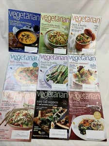 VEGETARIAN TIMES Magazine Lot Of 9 Full Year 2009 Back Issues FOOD Recipes MEALS - Picture 1 of 14