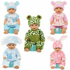 Für 40-50cm Baby Born Doll Puppe Kleider Puppenkleidung Jumpsuit Schlafanzug DE