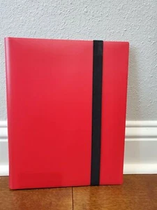 360 Card Pocket Binder 9 Pocket Single Sheet Trading Cards Elastic Album Folder - Picture 1 of 20
