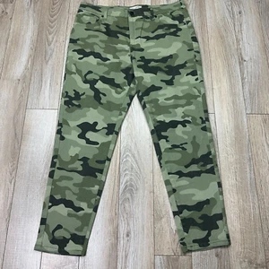 nili lotan pants womens 14 green camo (35x26) - Picture 1 of 7