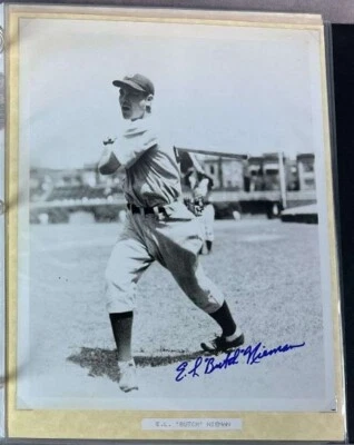 Elmer "Butch" Nieman Boston Braves Autographed Signed Vintage 8x10 Photo - Image 1 of 4