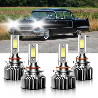 Para Cadillac 60 Special 1993-1993 9005+9006 Faros LED Bombillas de haz alto bajo Foto 1 de 4