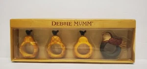 New Old Stock Debbie Mumm 12 Days of Christmas Serviettenringe Rebhuhn Birnbaum - Bild 1 von 4
