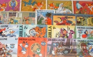 Motive 25 verschiedene Comics Briefmarken   - Bild 1 von 1