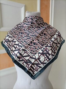 Lanvin  foulard scarf vintage di seta. - Imagen 1 de 6