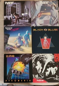 RATT Vinyl LP Record LOT Invasion Your Privacy BLACK N BLUE Def Leppard BADGER - Picture 1 of 7