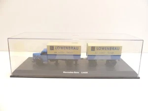Schuco 1/43 03017 MB L 6600 Pritschen - Hängerzug Löwenbräu in OVP A2384 - Bild 1 von 7