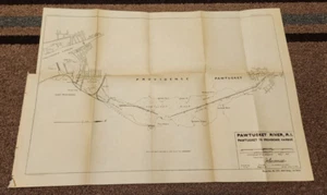 Mapa de ingeniería Pawtucket River Rhode Island 1916 Pawtucket to Provence Harbor - Imagen 1 de 1