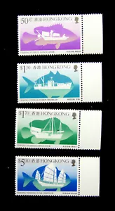 Juego de 4 estampillas de Hong Kong Scott# 474-477 MNHOG con salvamento - B3056 ES - Imagen 1 de 2