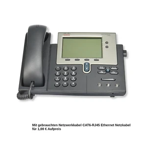 CISCO IP Phone 7942 CP-7942G PoE VoIP-Telefon - Bild 1 von 7
